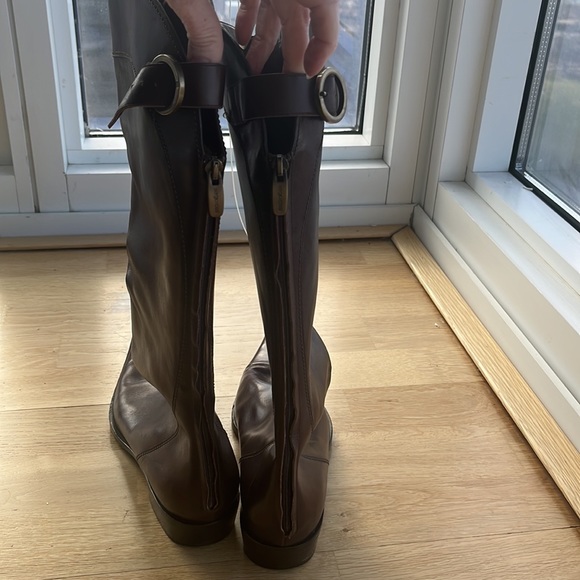 SERGIO ROSSI POINTY TOE RIDING BOOTS - Picture 7 of 15